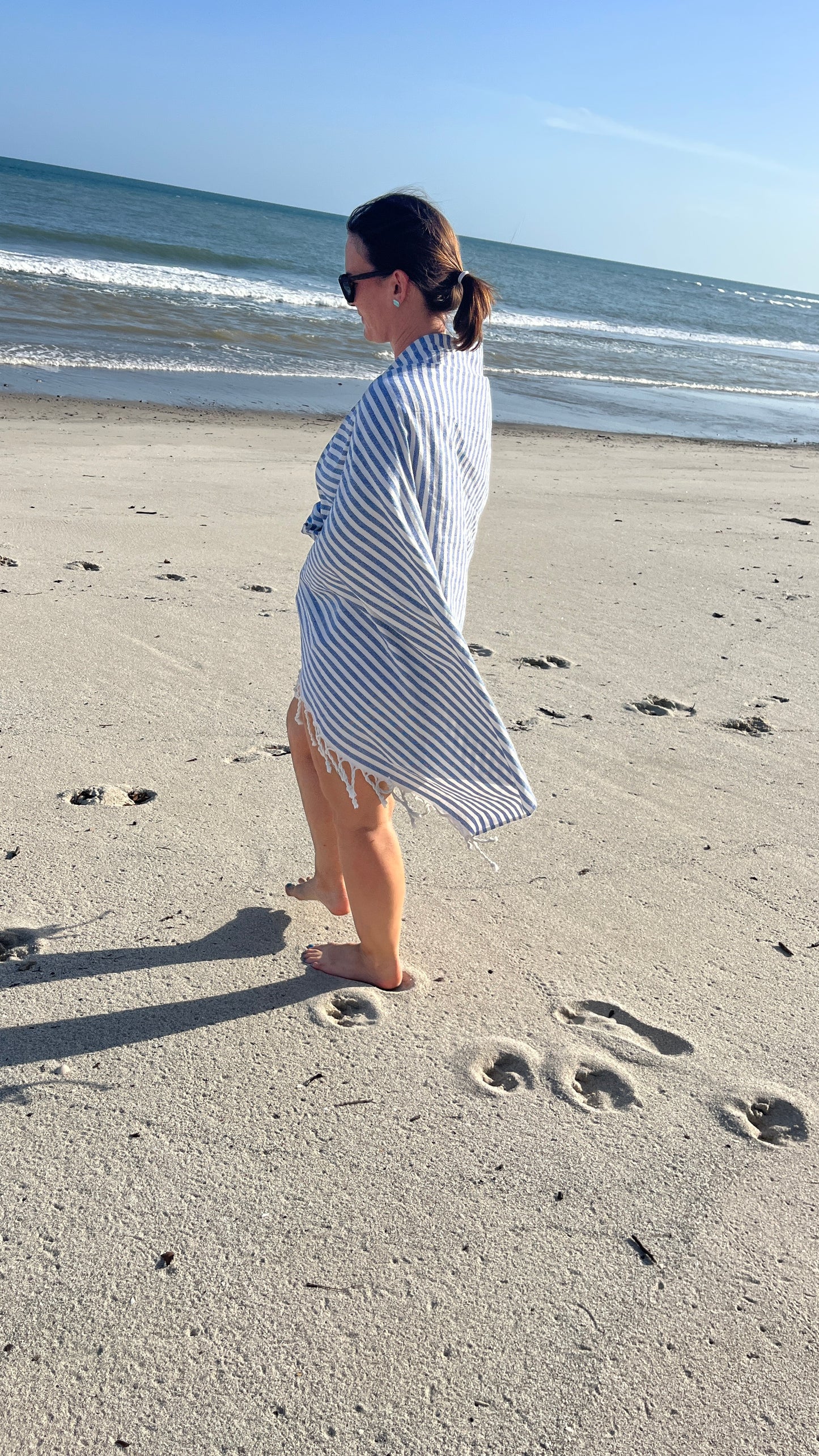 Striped Quick Dry Beach Towel