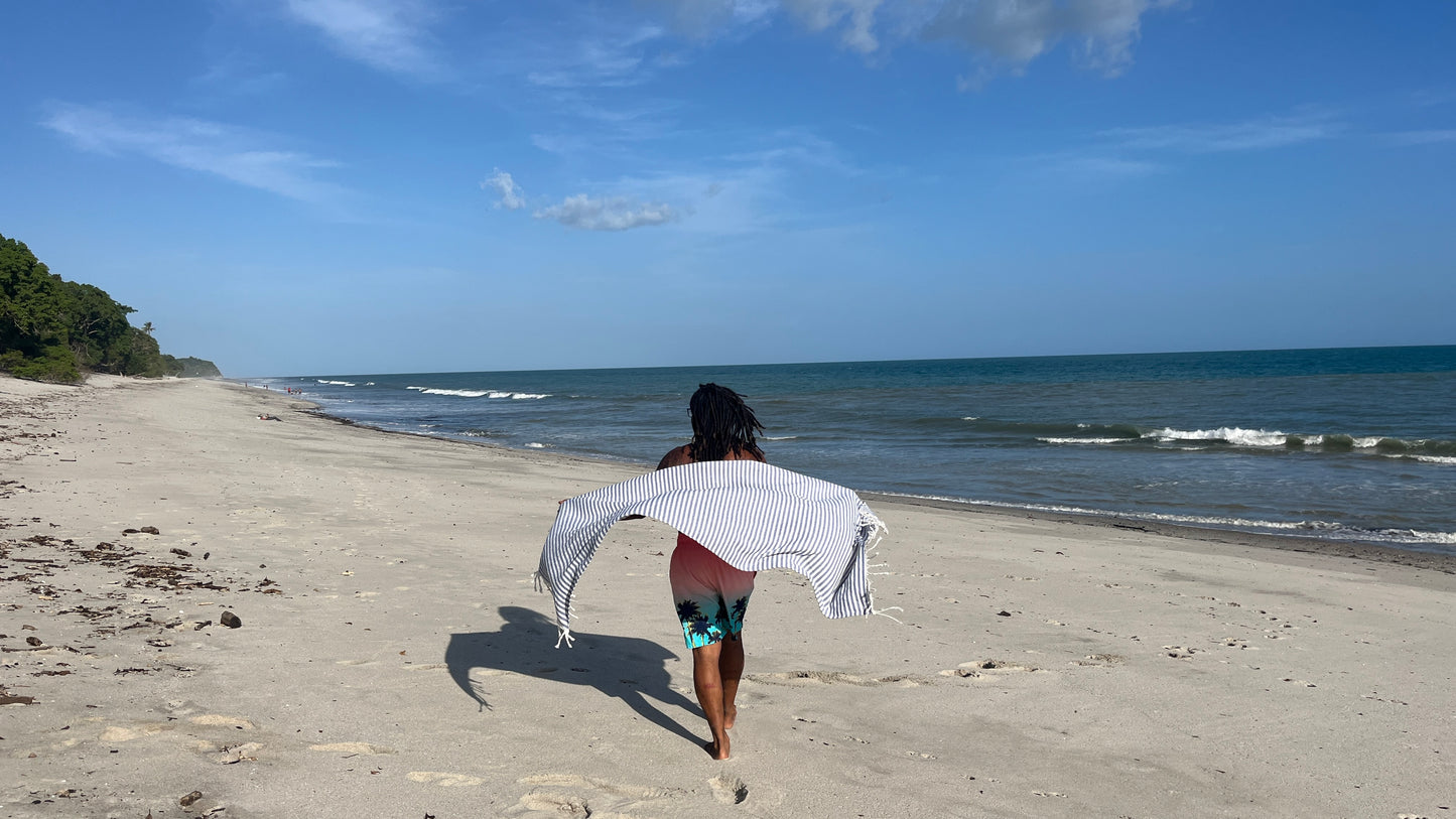 Striped Quick Dry Beach Towel
